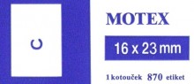 Ostatní - Etikety Motex 16x23 mm