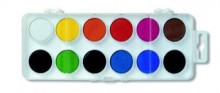 Ostatní - Barvy vodové 12 barev, 30 mm