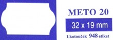 Ostatní - Etikety Meto 20   32x19 mm