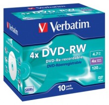 Ostatní - DVD-RW Verbatim 4.7GB, 4x, jewel case