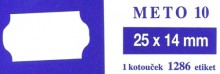 Ostatní - Etikety Meto 10  25x14 mm