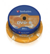 Ostatní - DVD-R Verbatim 4,7G, 16x, 25-pack spindle
