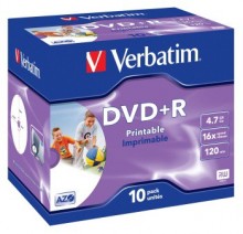 Ostatní - DVD+R Verbatim PRINTABLE 4.7GB, 16x, jewel case